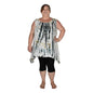 Cayman Top Plus CAYM-929-1X - Taupe Tye Dye, Resort Top Plus Size