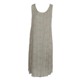 Cabana Dress CD-1420 – Beige and Gray Hawaiian Plumeria **Pre Order Spring 2026**