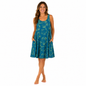 Cabana Dress CD-1506 – Blue and Green Hibiscus