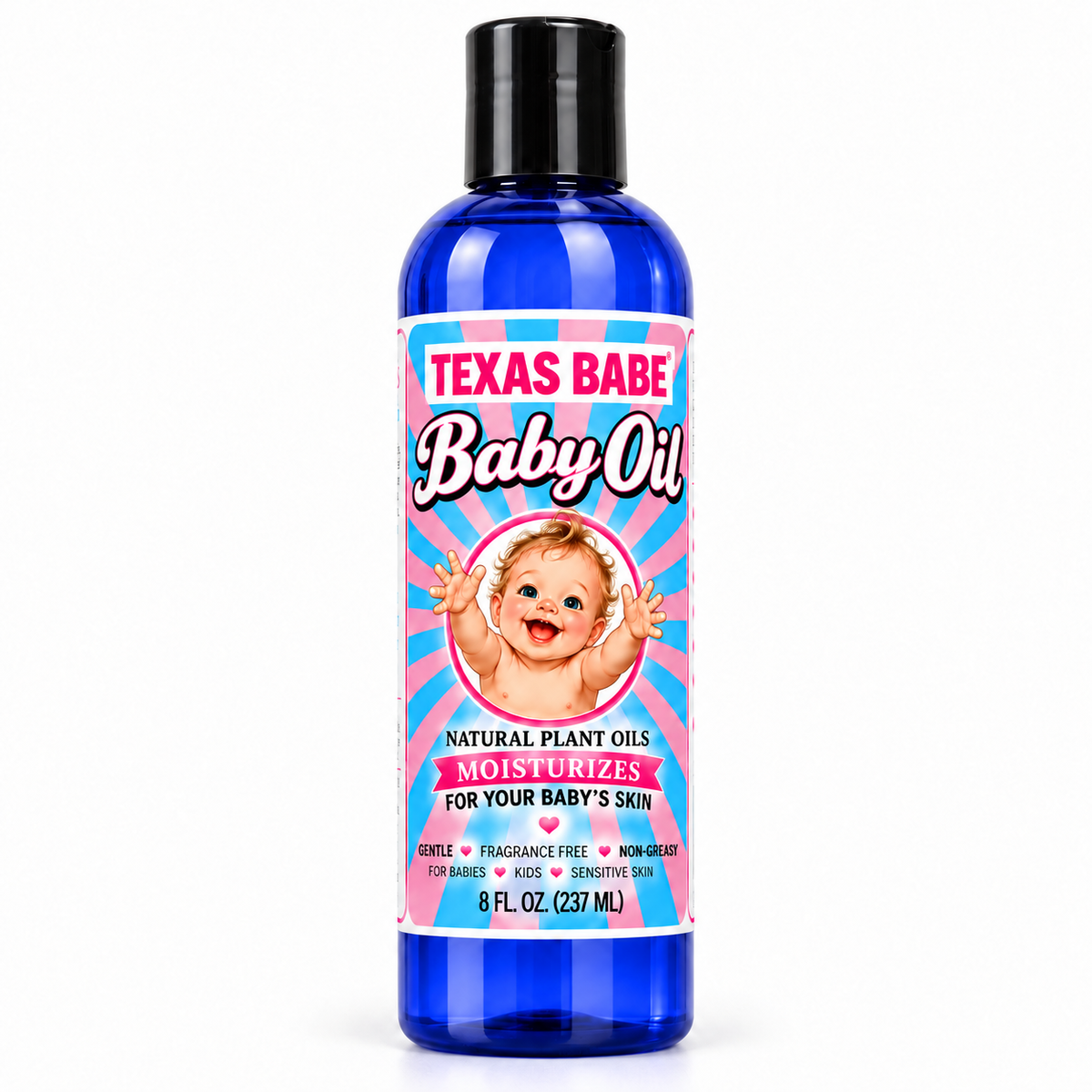 Texas Babe Baby Oil – Lavender | Gentle, Nourishing Plant-Based Skincare | 8 fl oz