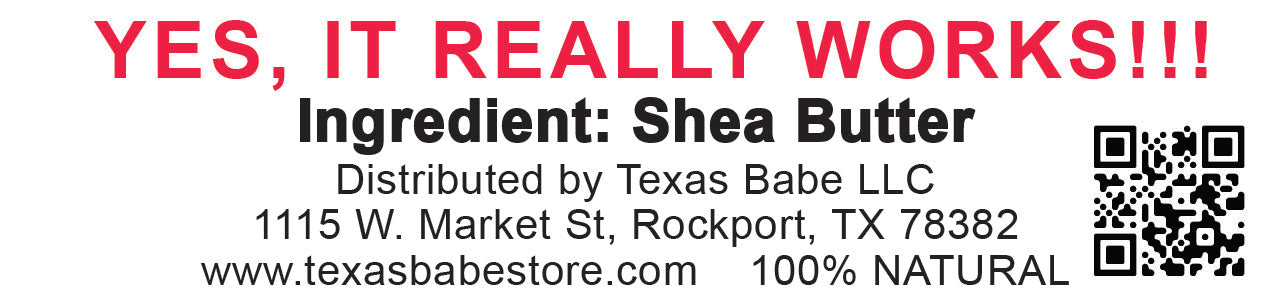 CLEAR by Texas Babe – 100% Pure Shea Butter (2 oz)