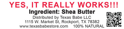 CLEAR by Texas Babe – 100% Pure Shea Butter (2 oz)