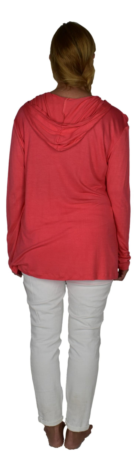 Pirate Life Hooded Tee – H-10-PL - Coral Pink – Long Sleeve