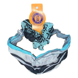 Headband & Scrunchie Set – HB-SCR-2805 – Blue Serape