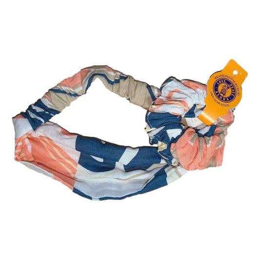 Headband & Scrunchie Set – HB-SCR-4211 – White, Blue, Pink, Monstera
