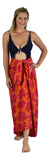 Sarong HIB7-1501-F - Hibiscus Red & Orange