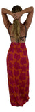 Sarong HIB7-1501-F - Hibiscus Red & Orange