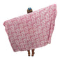 Sarong HIB7-1511-F - Hibiscus Pink and White
