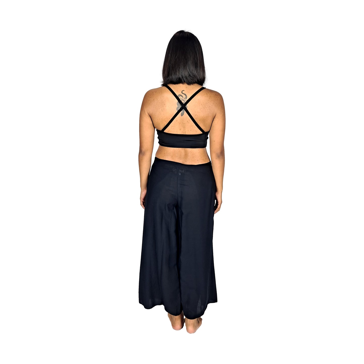 ISLA Wrap Pants – ISLA-10 – Black Women’s Lightweight Resort & Beach Pants