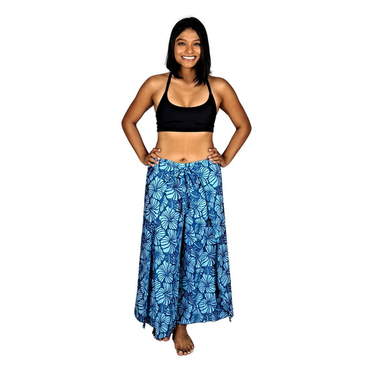 ISLA Wrap Pants – ISLA-4015 – Dark Blue and Teal