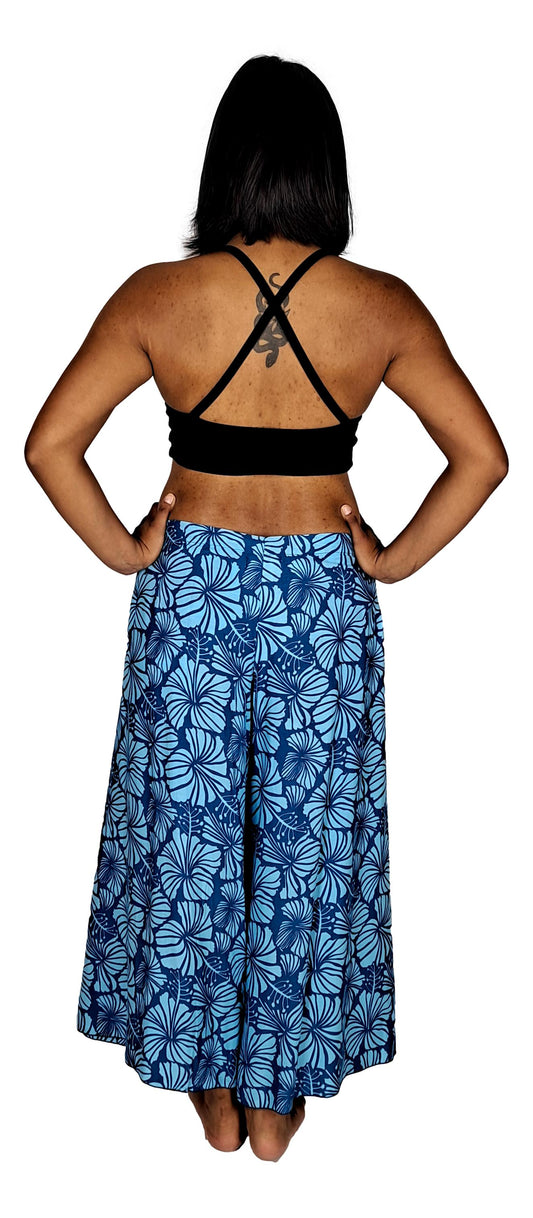 ISLA Wrap Pants – ISLA-4015 – Dark Blue and Teal