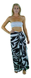 Sarong IT-10-F - Island Turtle Black & White
