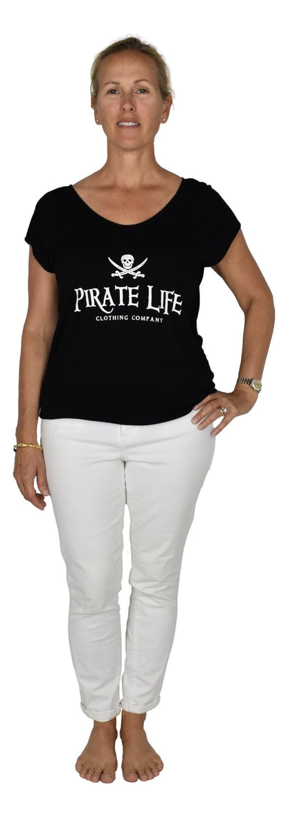 Pirate Life Tee – J-10-PL - Solid Black – Long Sleeve