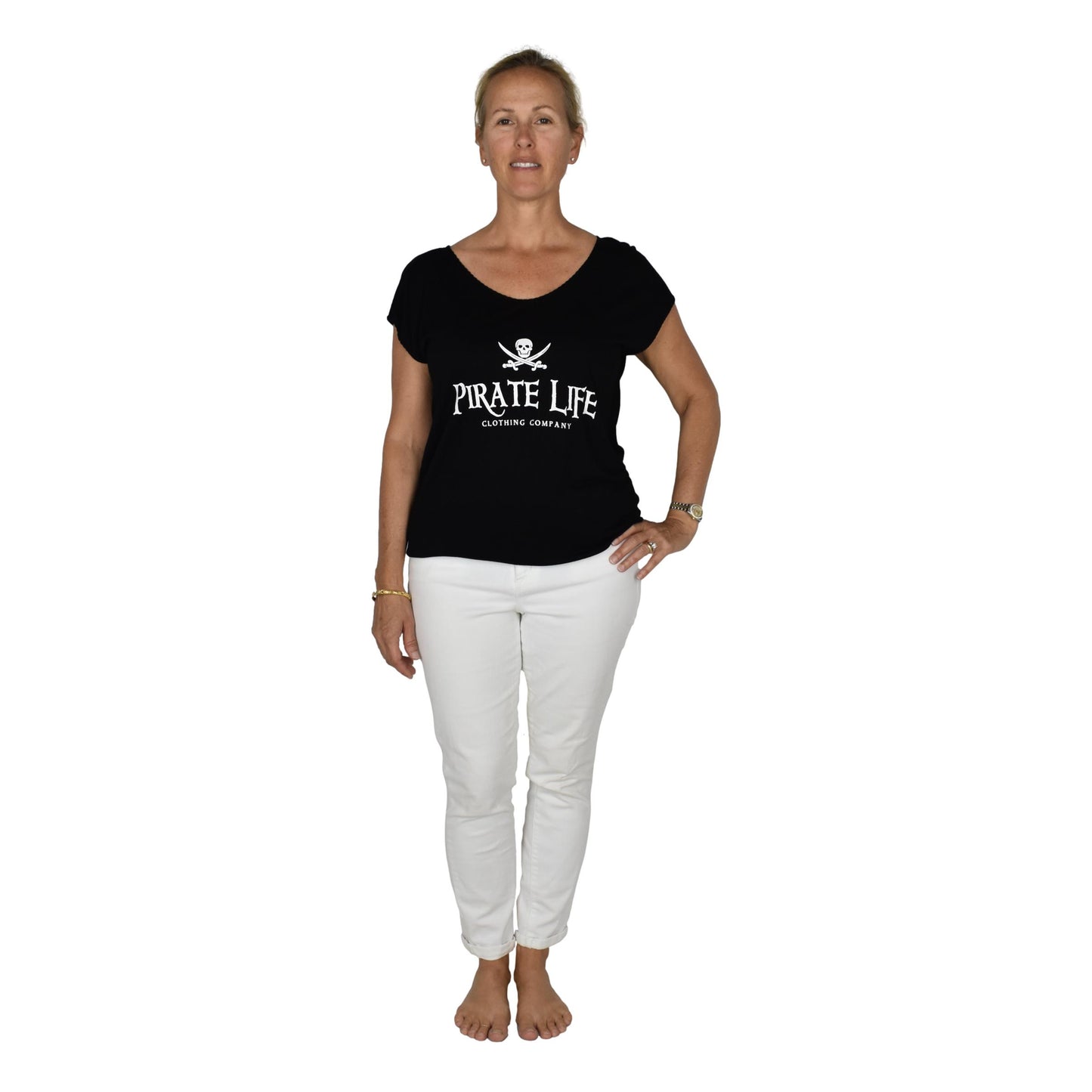 Pirate Life Tee – J-10-PL - Solid Black – Long Sleeve