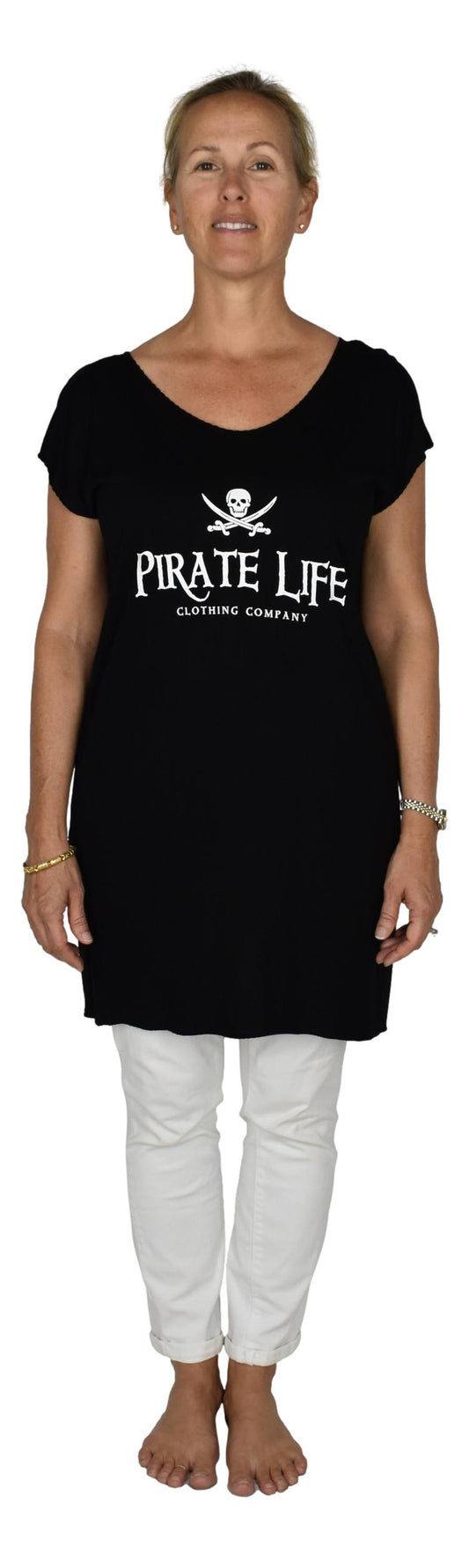 Pirate Life Tee – J-10-PL - Solid Black – Long Sleeve