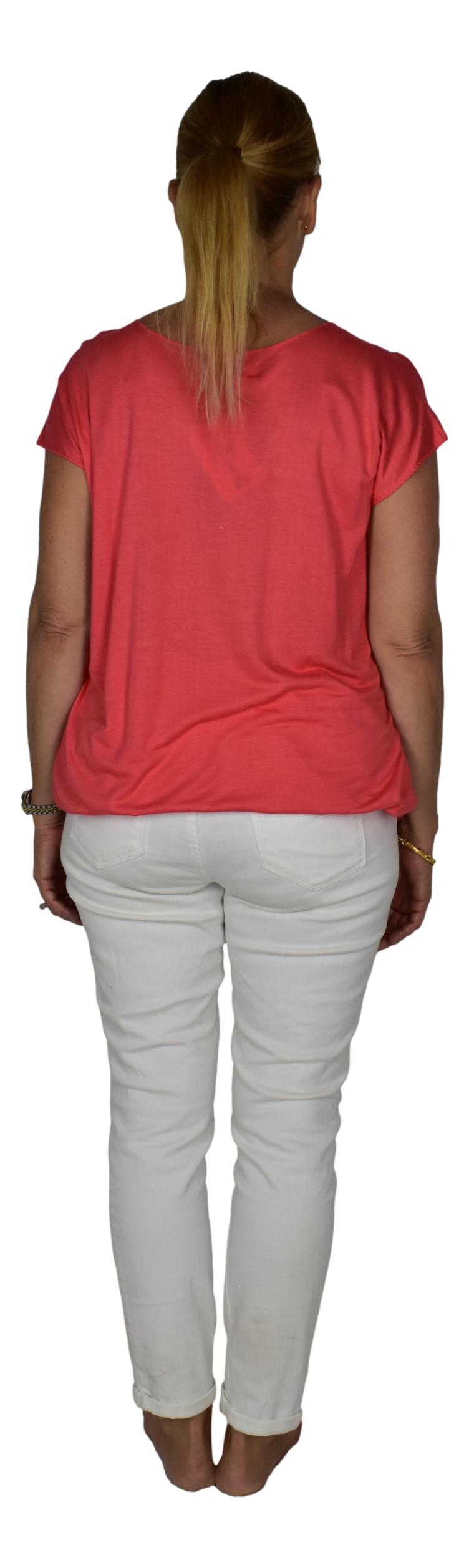 Pirate Life Tee – J-2-PL - Coral Pink – Long Sleeve