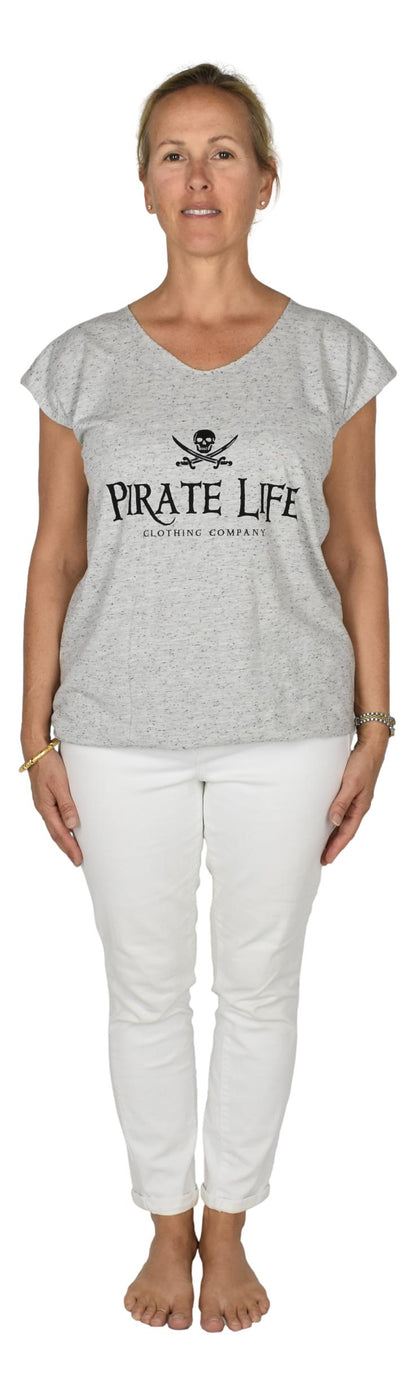 Pirate Life Tee – J-20-PL - Heather Gray – Long Sleeve