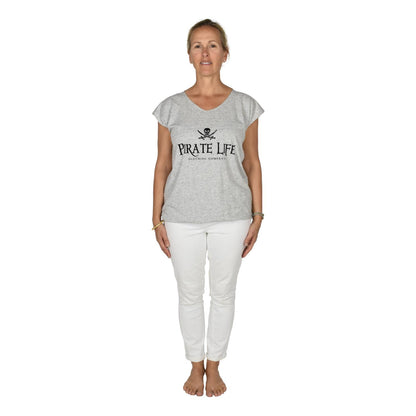 Pirate Life Tee – J-20-PL - Heather Gray – Long Sleeve