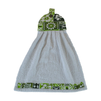 Kitchen Towel - KT-4 - Green Hawaiian Print