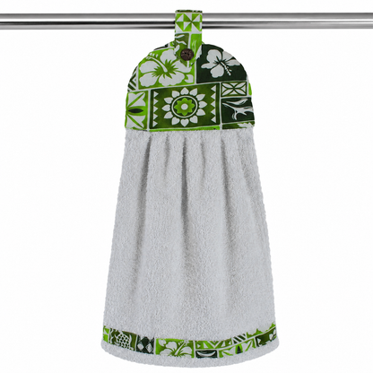 Kitchen Towel - KT-4 - Green Hawaiian Print