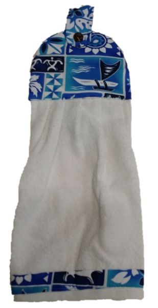 Kitchen Towel - KT-6 - Blue Hawaiian Print