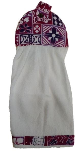 Kitchen Towel - KT-7 - Purple Hawaiian Print