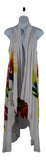 Magic Sarong MG-121 - Tropical Bouquet White Batik Handpainted