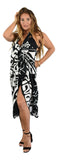 Magic Sarong MG-2110 - Tribal Hibiscus Black