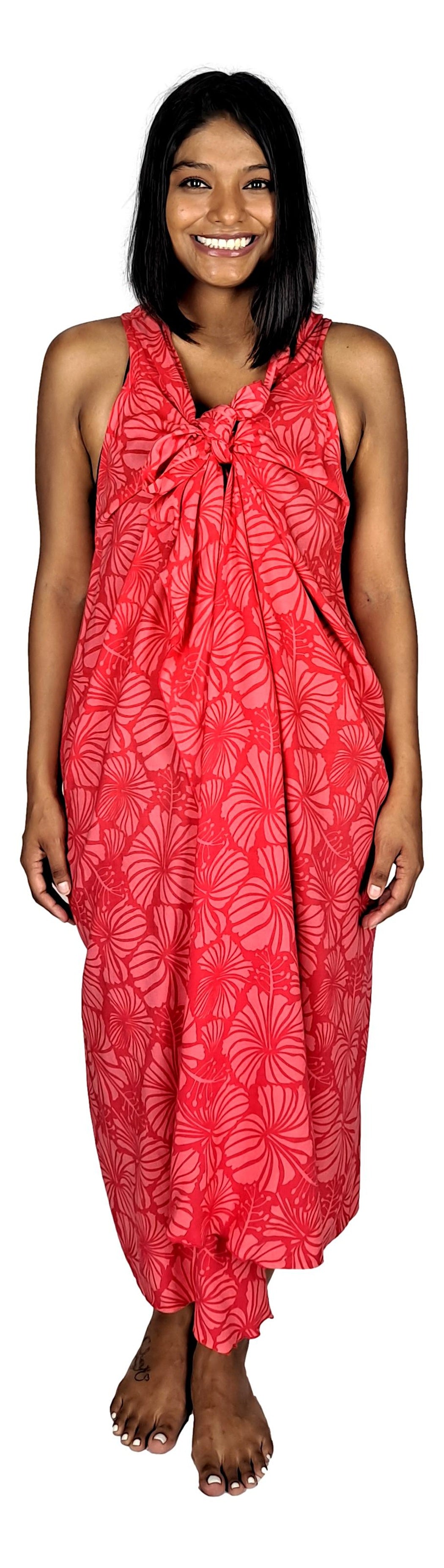 Magic Sarong MG-4011 - Red Hibuscus