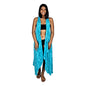 Magic Sarong MG-4014 - Light Blue and Teal Hibiscus