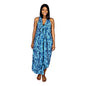 Magic Sarong MG-4015 - Dark Blue and Light Blue Hibiscus