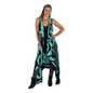 Magic Sarong MG-IT-25 - Island Turtle Black and Teal