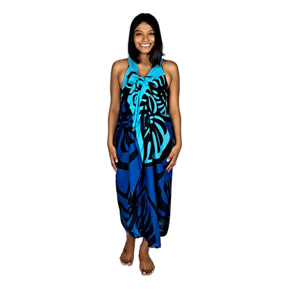 Magic Sarong MG-MON2-6 - Monstera Blue