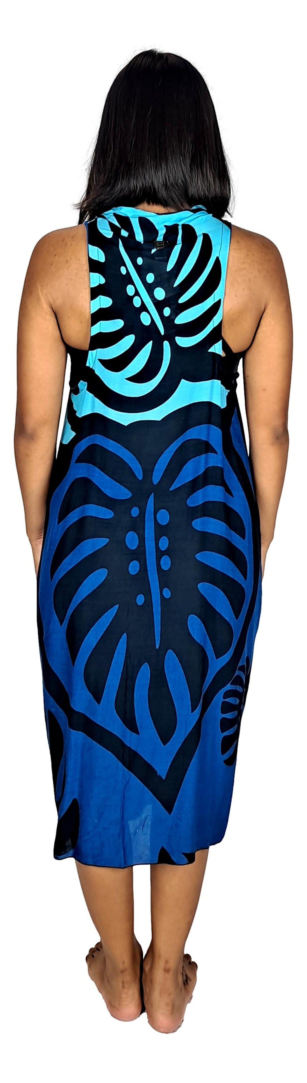Magic Sarong MG-MON2-6 - Monstera Blue