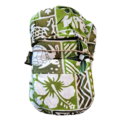 Maui Micro Mitt – MM-4 – Green Hawaiian Print Mini Oven Mitt