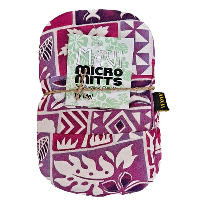Maui Micro Mitt – MM-7 – Purple Hawaiian Print Mini Oven Mitt