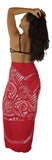 Sarong MNTA-1-F - Manta Ray Tahitian Red