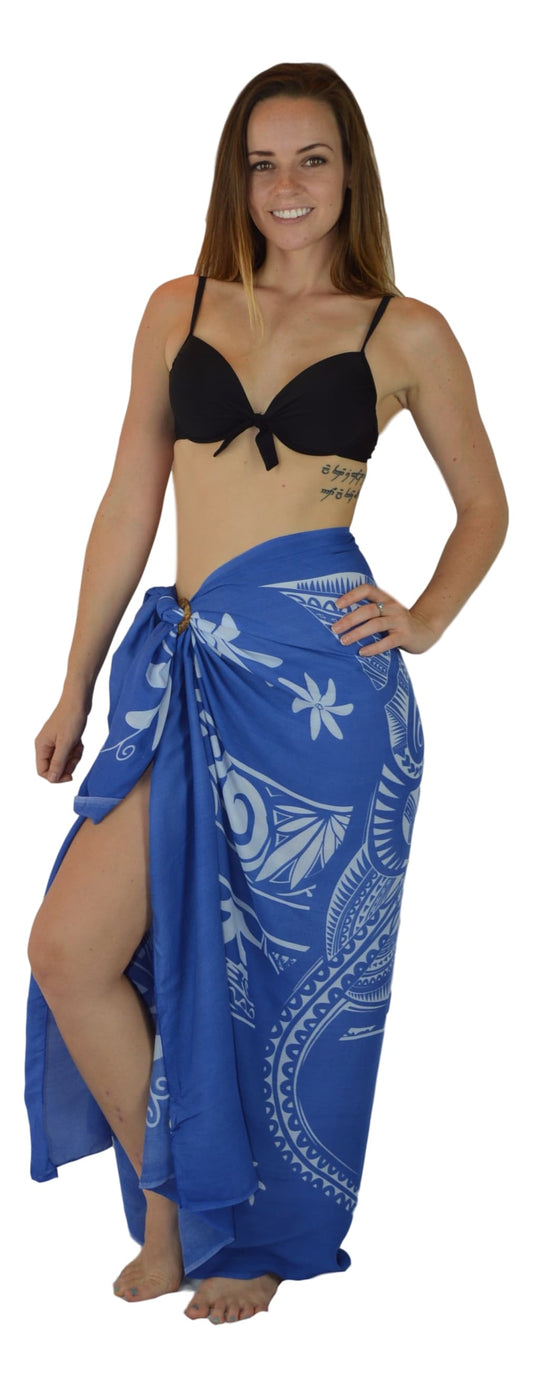 Sarong MNTA-6-F - Manta Ray Blue