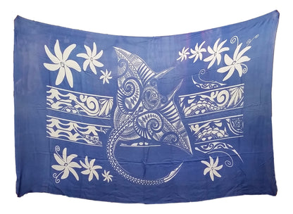 Sarong MNTA-6-F - Manta Ray Blue