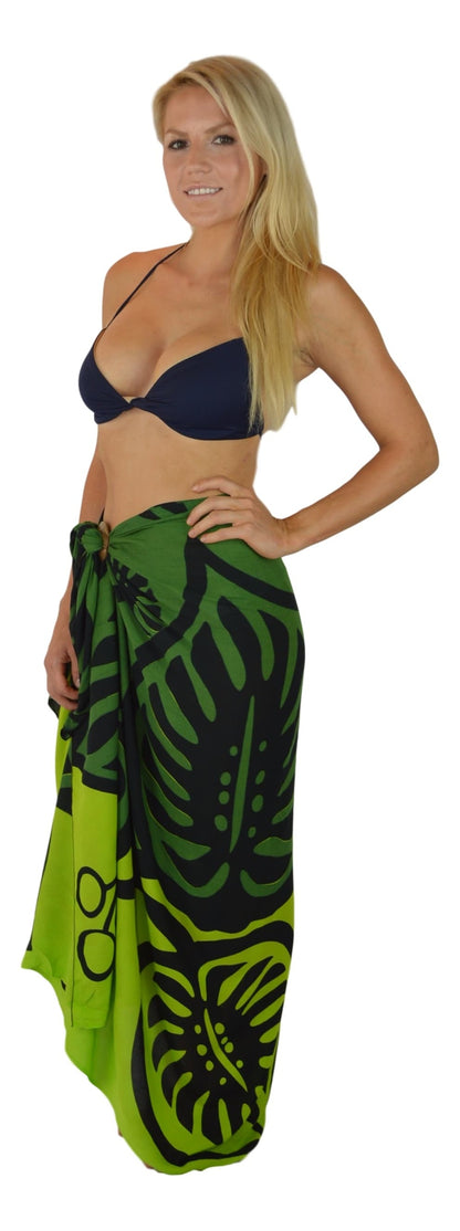 Sarong MON2-4-F - Monstera Green