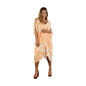 Makena Poncho - MP-2102 - Soft Orange Tribal Tropical Cover Up