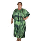 Panama Caftan – PANA-914 – Green and Black Tie Dye Lightweight Resort Caftan