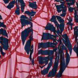 Headband & Scrunchie Set – HB-SCR-4312 – Pink and Blue Monstera