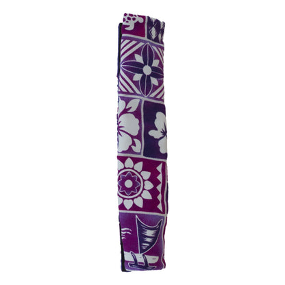 Refrigerator Handle Wrap – R-7 - Purple Hawaiian Print Kitchen Handle Cover