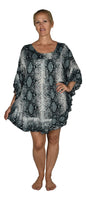 Ruffle Cover Up RCU-3530 - Animal Print Snake Skin Wild One