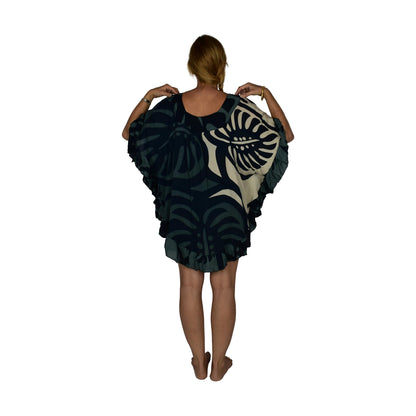 Ruffle Cover Up RCU-MON2-20 - Gray Monstera