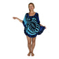 Ruffle Cover Up RCU-MON2-6 - Blue Monstera