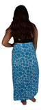 Sarong SAR-3506-F - Animal Print Giraffe Blue