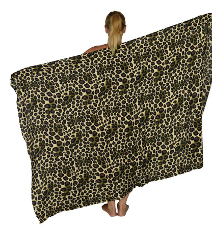 Sarong SAR-3519-F- Animal Print Cheetah Brown