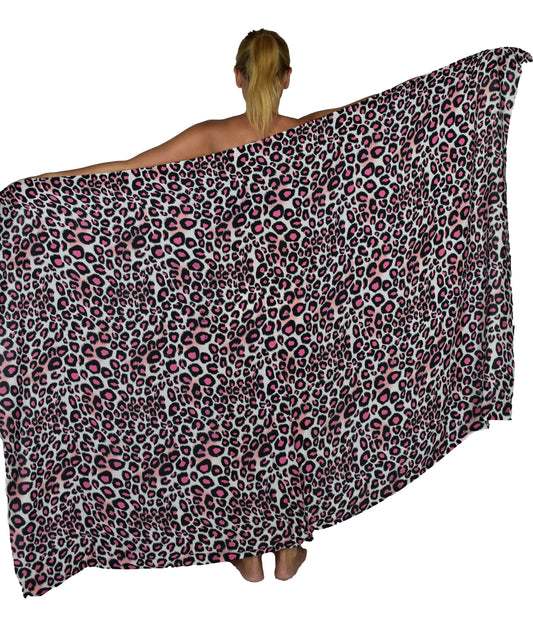 Sarong SAR-3512-F - Animal Print Cheetah Pink